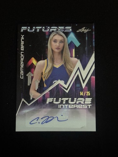 2024 LEAF FUTURES CAMERON BRINK #14/25 AUTO FUTURE INTEREST SPARKS