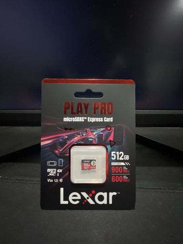Lexar 512GB Play Pro MicroSDXC Express Card Nintendo Switch 2 MicroSD 512 GB NEW