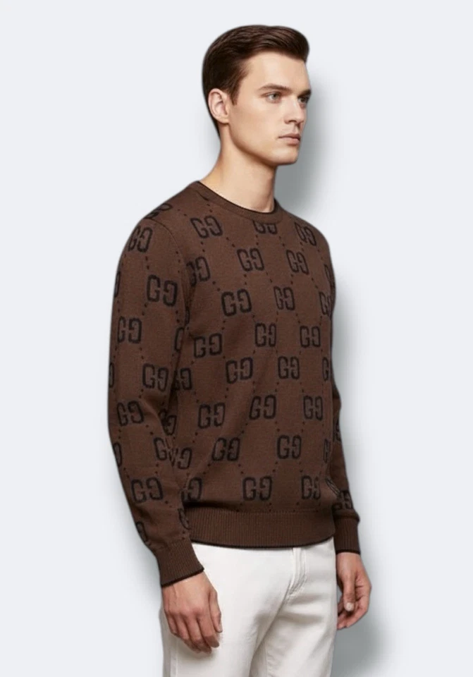 GUCCI KLASSISCHER PULLOVER MIT GG MUSTER, ABSOLUT NEUWERTIG, L - Bild 3 von 4
