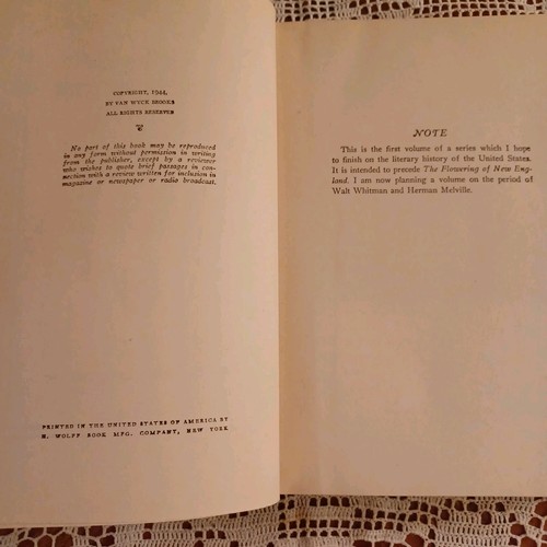 The World of Washington Irving by Van Wyck Brooks (Vintage 1944, Hardcover) - Imagen 5 de 9