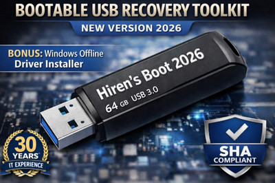 Hirens Boot 2026 Bootable USB   PC Recovery, Repair & Diagnostic Tools