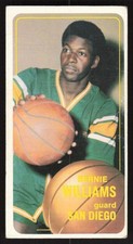 1970 TOPPS BERNIE WILLIAMS 122 VG BASKETBALL SAN DIEGO ROCKETS