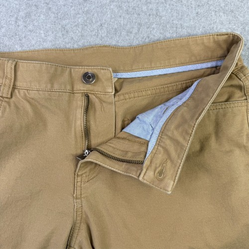 Duluth Trading Co Caprihose Damen Größe 10 (32 x 22) braun Baumwolle Denim dehnbar - Bild 3 von 7