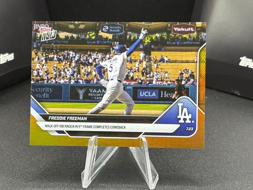 Freddie Freeman Walk-Off 2025 MLB Topps NOW Card 457 Gold Foil /50 - Picture 1 of 4