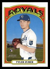 Tyler Zuber 2021 Topps Heritage #659 Kansas City Royals Rookie RC *029