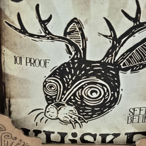 Jackalope flask - 8oz Stainless Steel by Trixie & Milo - Picture 2 of 4
