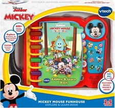 VTech Disney Junior Mickey Mouse Funhouse Explore  Learn Book Baby and Toddler