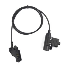 Walkie Talkie Radio Tactical Headset Adapter U94 PTT For Motorola HT1000 Series
