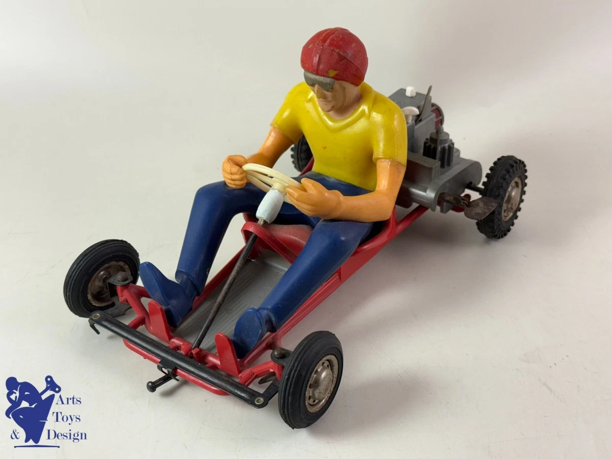 Ancienne Voiture Joustra N°9 Renault - Course Plastique Blanc - Fabrication Française