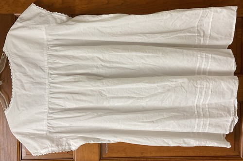 Eileen West Women's Cap Sleeve Cotton White Nightgown Size XL - Picture 4 of 7