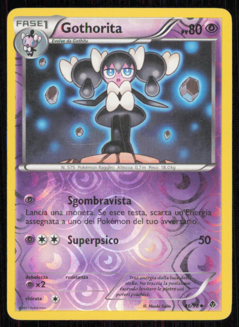 Gothorita 46/98 Uncommon Emerging Powers Pokemon Reverse Holo Lightly Played