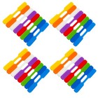 56 Pcs Hook And Cable Label Tags Writable Nylon Wire Labels for Computers