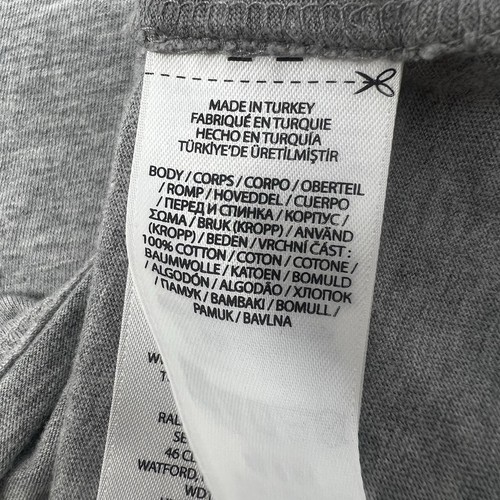 Polo Ralph Lauren Kids Triple-Pony Logo Cotton Long Sleeve Tee Large 14/16 Gray - Picture 7 of 10