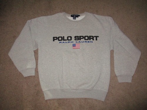 Ralph Lauren POLO SPORT Rundhalsausschnitt Sweatshirt Herren Medium 26 Zoll über Brust