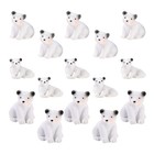 15 Pcs Resin Miniature Ornaments Animal Models for Garden Decor