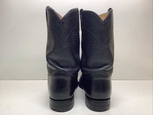 BOTAS HOMBRE JUSTIN WESTERN ROPER NEGRAS TALLA 11 D - Imagen 4 de 9