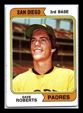 1974 Topps #309a Dave Roberts San Diego San Diego