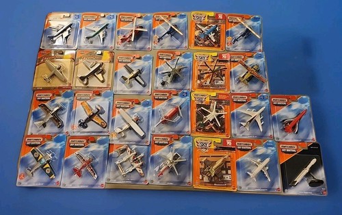 Matchbox F130 Sky Busters Lot of 25 Planes & Helicopters Indiana Jones SpaceX - Picture 1 of 14