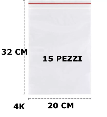Buste Bustine Sacchetti Trasparenti Zip Richiudibili Plastica Varie Misure e QTA - Photo 452/495