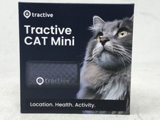 Tractive CAT Mini GPS Pet Tracker Collar Rechargeable Waterproof Navy Blue