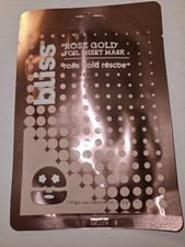Bliss Foil Sheet Mask Rose Gold Rescue Single Use 20g - Soothes&Hydrates