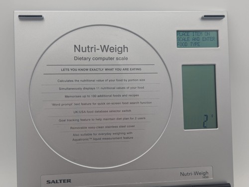 Salter Dietary Computer Scale Nutri-Weigh 1450 Capacity 6lb Digital - Picture 4 of 9