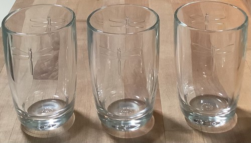 Set Of 3 La Rochere, France DRAGONFLY 13 1/2oz. Double Old Fashion Tumblers, NEW - 第 7/11 張圖片