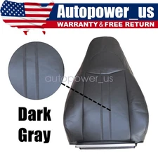 For 2011-2014 Chevy Express Driver/Passenger Side Lean Back Seat Cover Dark Gray