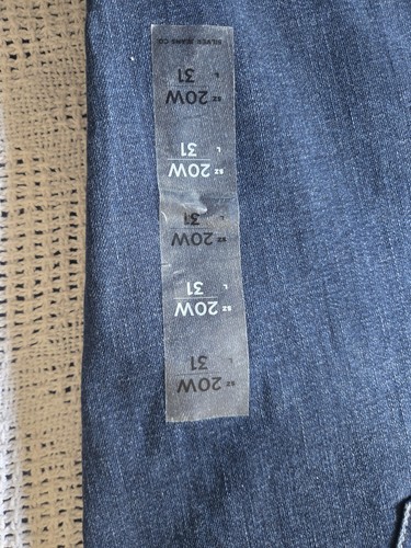 SILVER Jean Co Elyse Plus Size Comfort Fit Mid Rise Straight Leg Womens 20 NWT - Picture 11 of 12