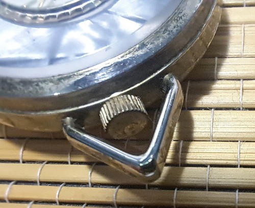 Vintage Lucerne Swiss Made Pendant Pocket Watch. Silver/Gold Tone. Working Cond. - Picture 5 of 6