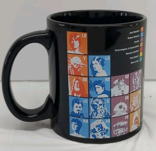 The Periodic Table of Star Wars Black Ceramic Coffee Mug Lucasfilm Zak  - Picture 3 of 7