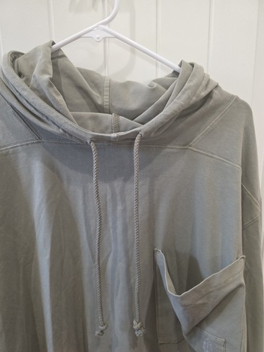 Felpa con cappuccio Fp Movement By Free People Hot Shot nuova con etichetta taglia XS $60 Sage Stone oversize - Foto 8 di 10