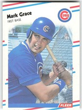 1988 Fleer Update #U-77 Mark Grace BASEBALL Chicago Cubs