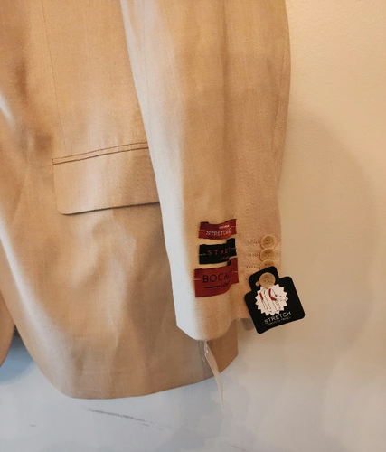 Bocaccio Uomo 3pz Tuta Kaki Paris Taglia 44R Giacca Pantalone 38 con - Foto 2 di 11