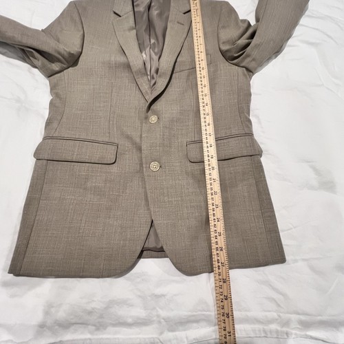 Apt 9 Herren Beige 2 Teiler Slim Fit Anzug Premier Flex Sakko 38 S Hose 30x32 - Bild 8 von 15