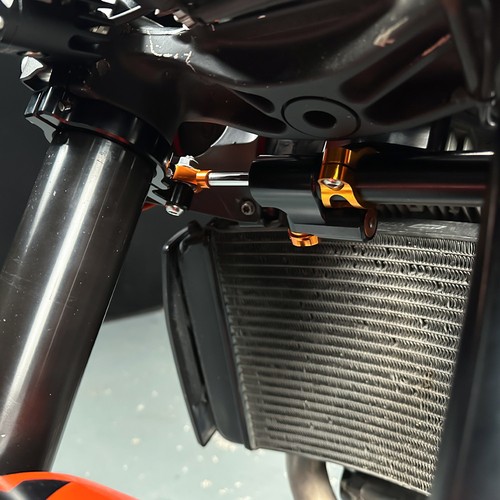 Steering Damper Stabilizer Mount Bracket For 690 DUKE 690 DUKE R 2014-2018 - Picture 2 of 21