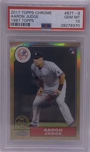 Aaron Judge 2017 Topps Chrome #87T-8 1987 Topps Price Guide