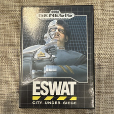 Sega ESWAT: City Under Siege (Sega Genesis) Action & Adventure Case w/ Manual
