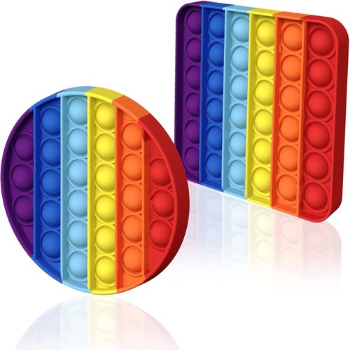 HOUT® 2Pcs Poppit Pop Fidget It Toy Set - Bubble Popet Antistress Spielzeug | - Bild 1 von 6