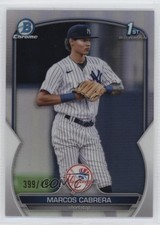 2023 Bowman Chrome Prospects Refractor 399/499 Marcos Cabrera #BCP-46 3pu
