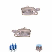 Scheinwerfer Set Halogen W5W FüR Fiat Punto Van Cabriolet Inklusive Lampen
