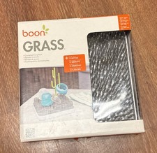 Boon Grass Plastic Drying Rack - Modern Countertop Baby Bottle Organizer.