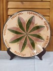 Mid Century Aparicio La Bisbal Spanish Pottery Wall Plaque Rosa dels Vents 9.5" — photo 1