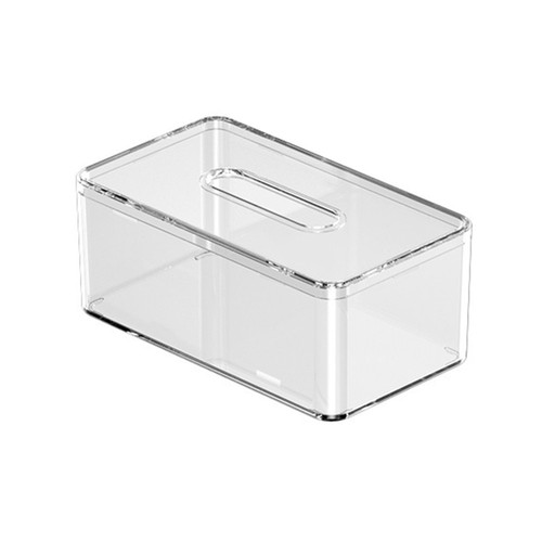 Tissue Box Transparent Acrylic Facial Tissue Dispenser Box Cover Holder Storage - Picture 3 of 14