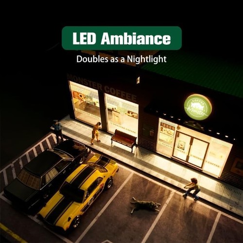 Diorama 1/64 Car Garage Model LED City Street Diecast Car Display Model for AU - Picture 89 of 180