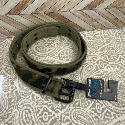 NWT Army Camouflage Fresh Supply Co 2 prong belt size 36 38