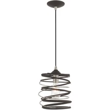Livex Lighting 41320-07 Geometric Mini Pendant Bronze