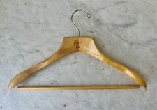 Vintage The Setwell Heavy Wooden Garment Hanger 18  Thick U.S.A Heavy