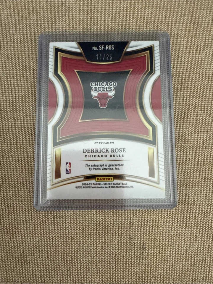 2024-25 Panini Select DERRICK ROSE Select Few Signatures Tie-Dye Auto /25 - Image 2 of 2