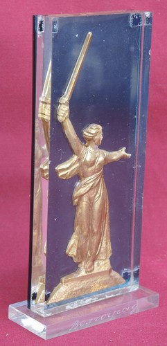 STALINGRAD MOTHERLAND USSR Monument DESKTOP Old Big Vintage Soviet WW2 Agitation - Picture 3 of 7